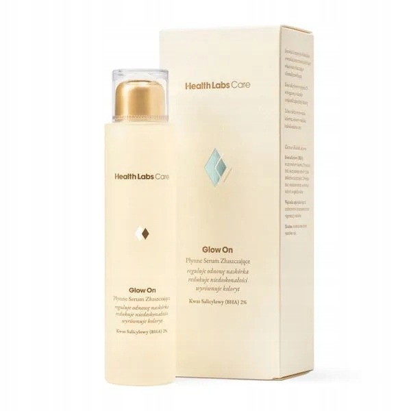 Health Labs Glow On, tekuté exfoliační sérum, kyselina salicylová 2%, 100 ml