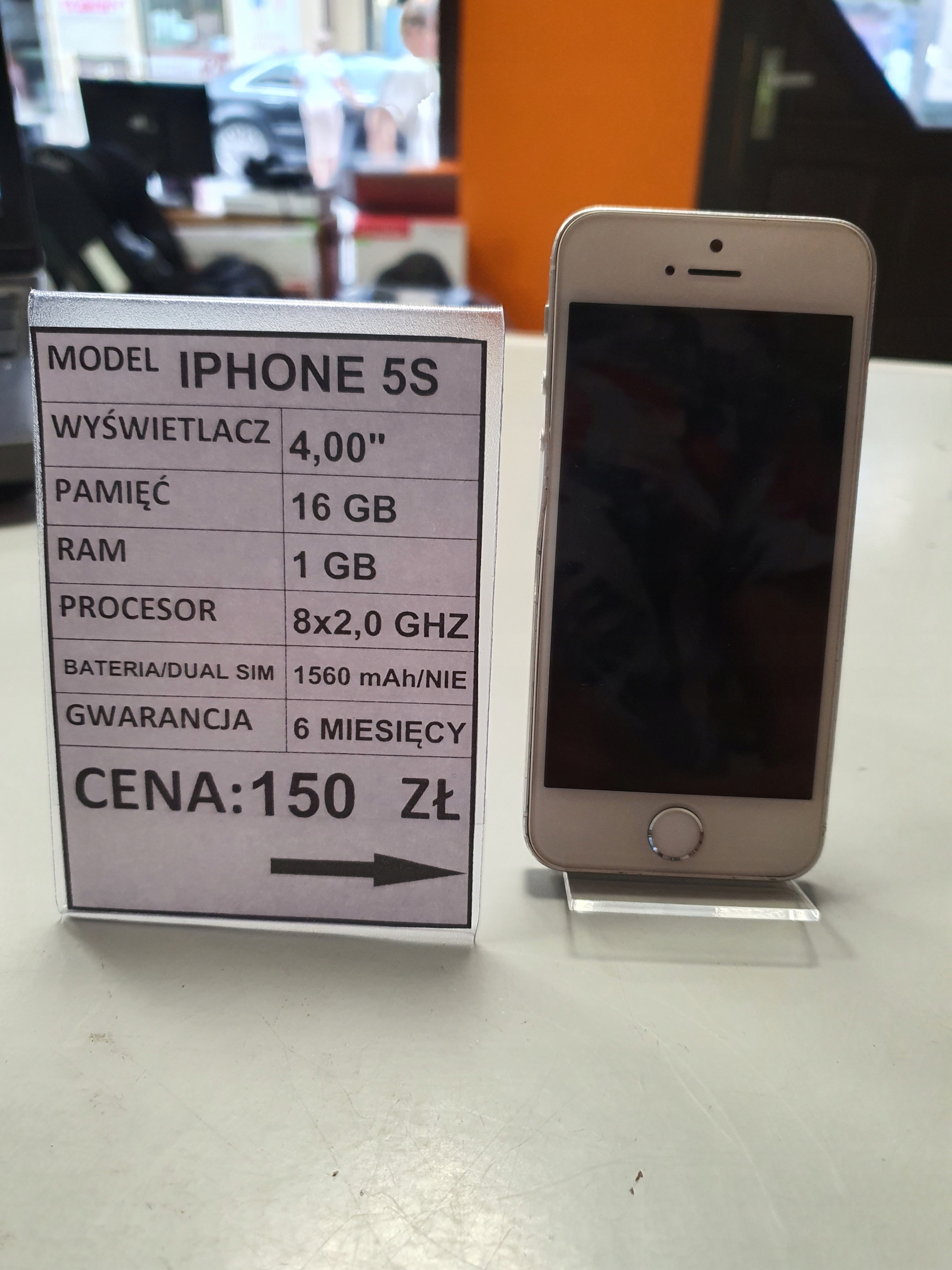 Smartfon Apple iPhone 5S 1 GB / 16 GB srebrny - Sklep, Opinie, Cena w  Allegro.pl