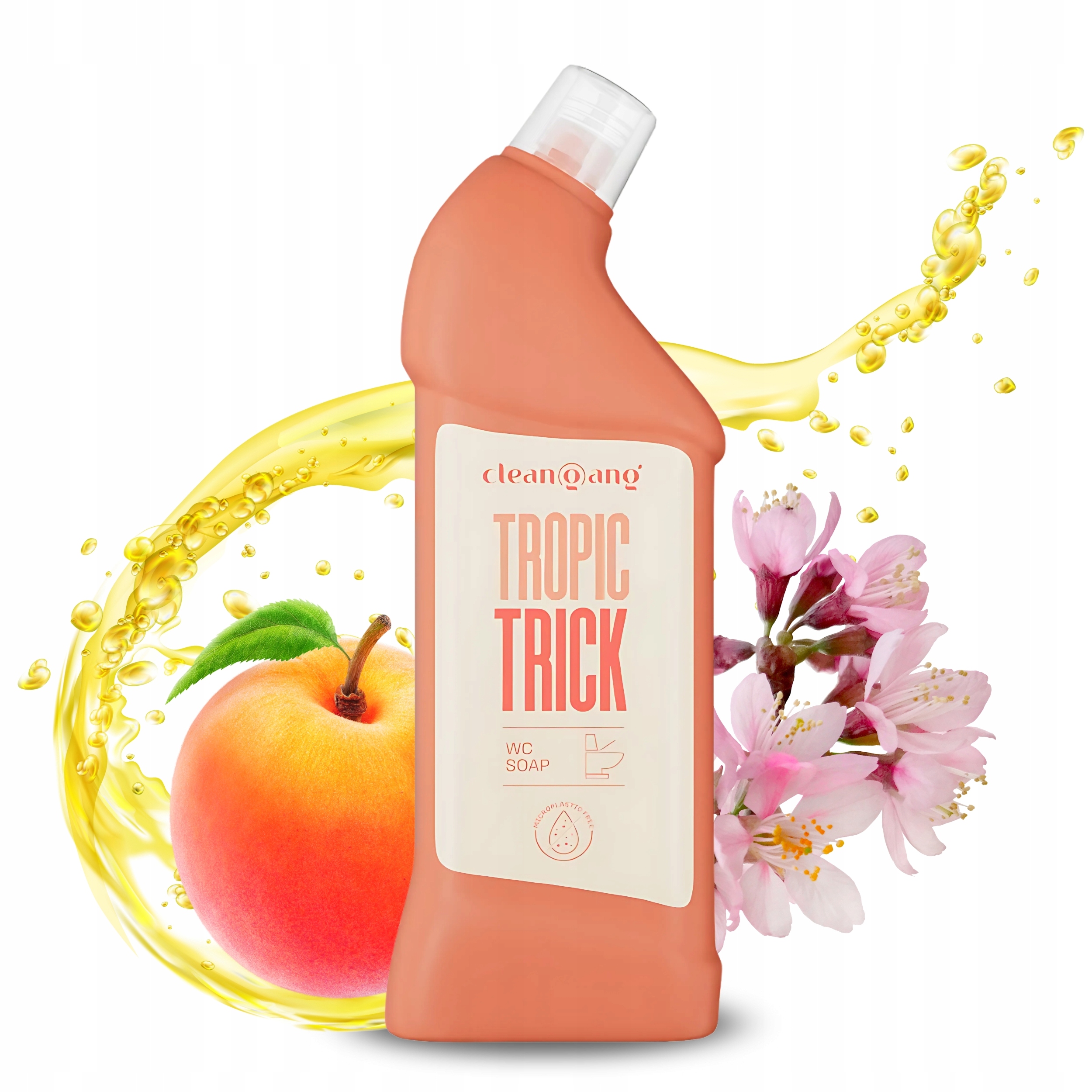 Levně 3X CleanGang Tekutý Gel na čištění Wc mísy, koncentrát pro odstranění 1L