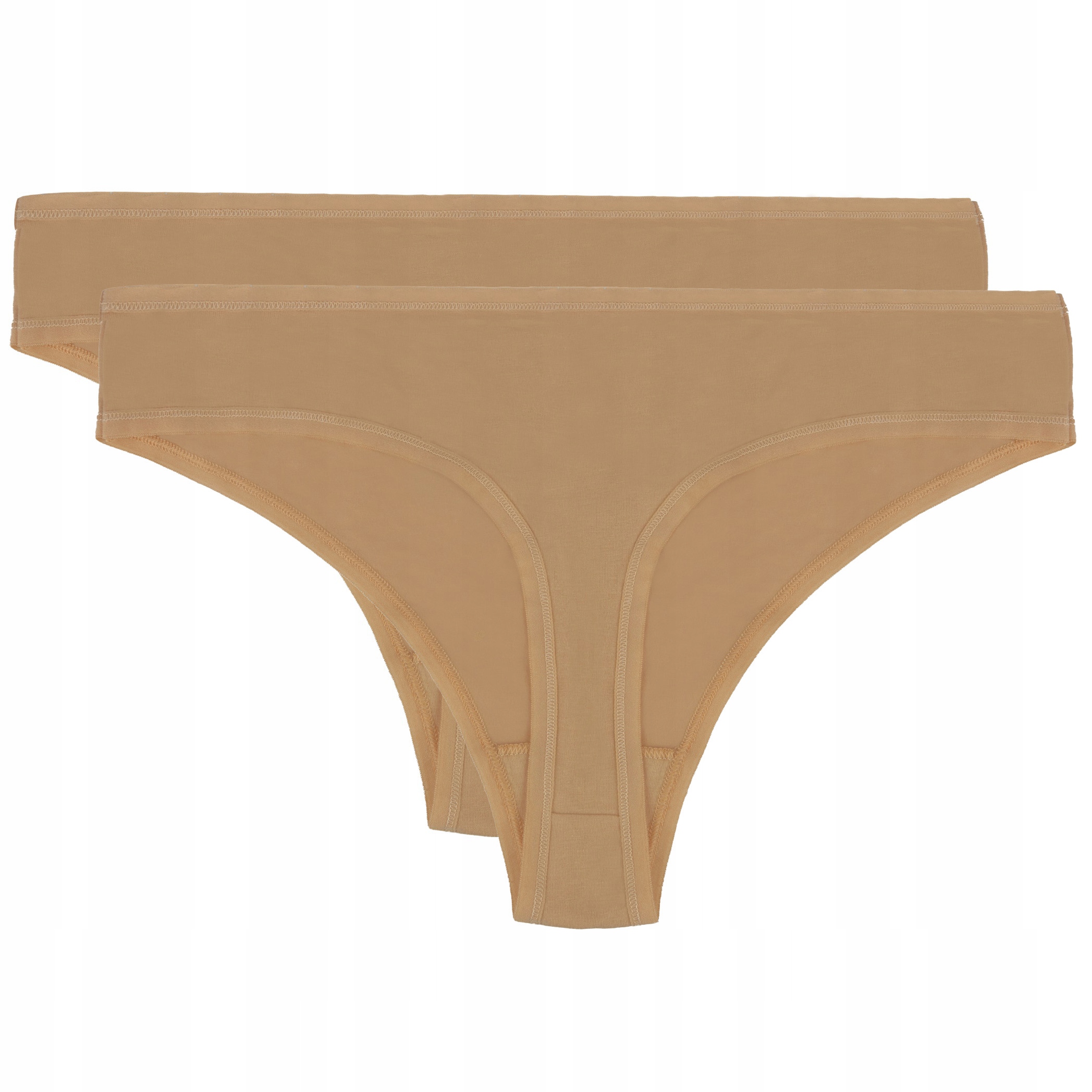 

Bielizna damska stringi beżowe 2 pack, rozmiar L