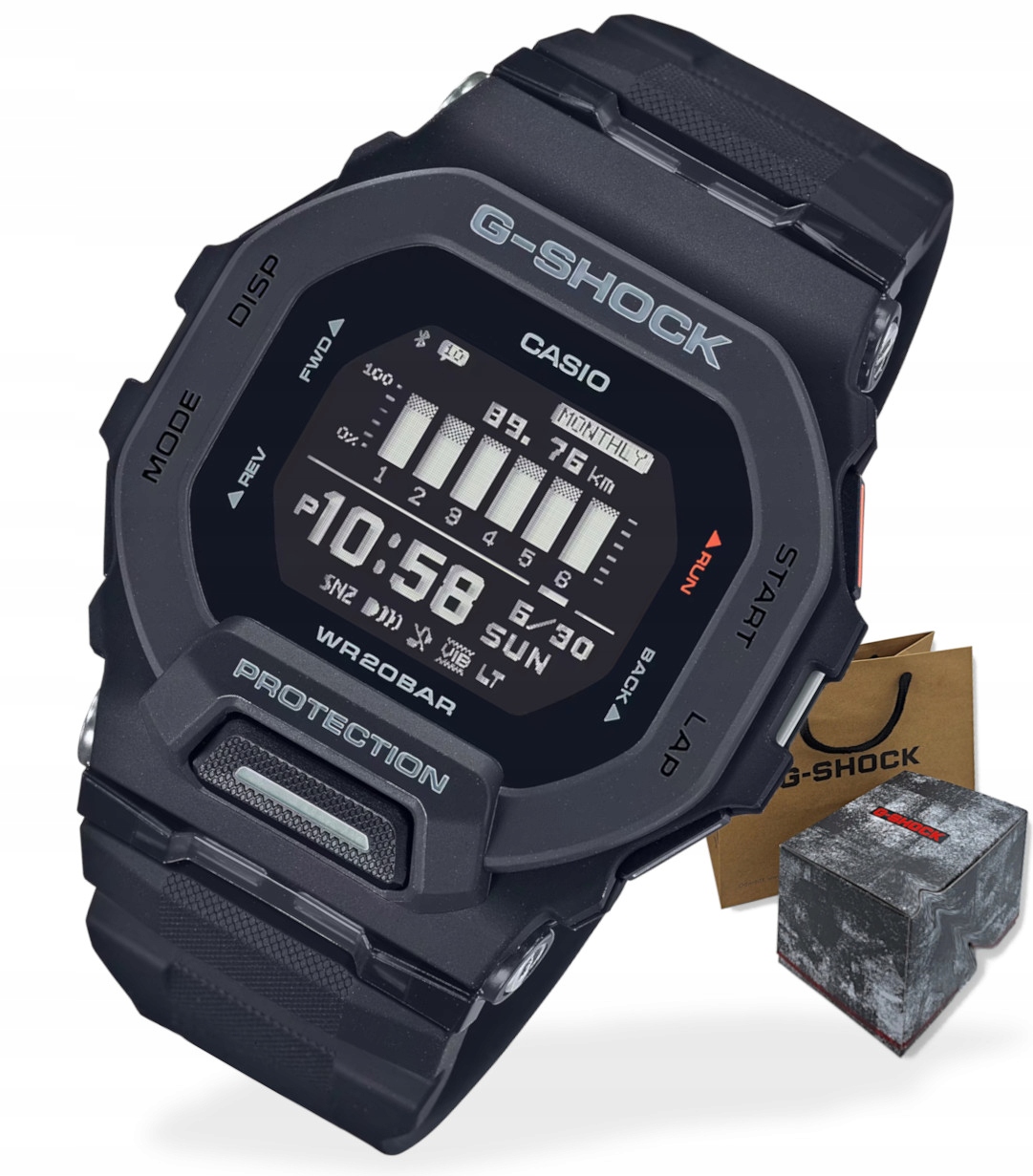 Hodinky Casio G-shock Smart GBD-200 Pedometr Bluetooth +Box Gravírování bonus