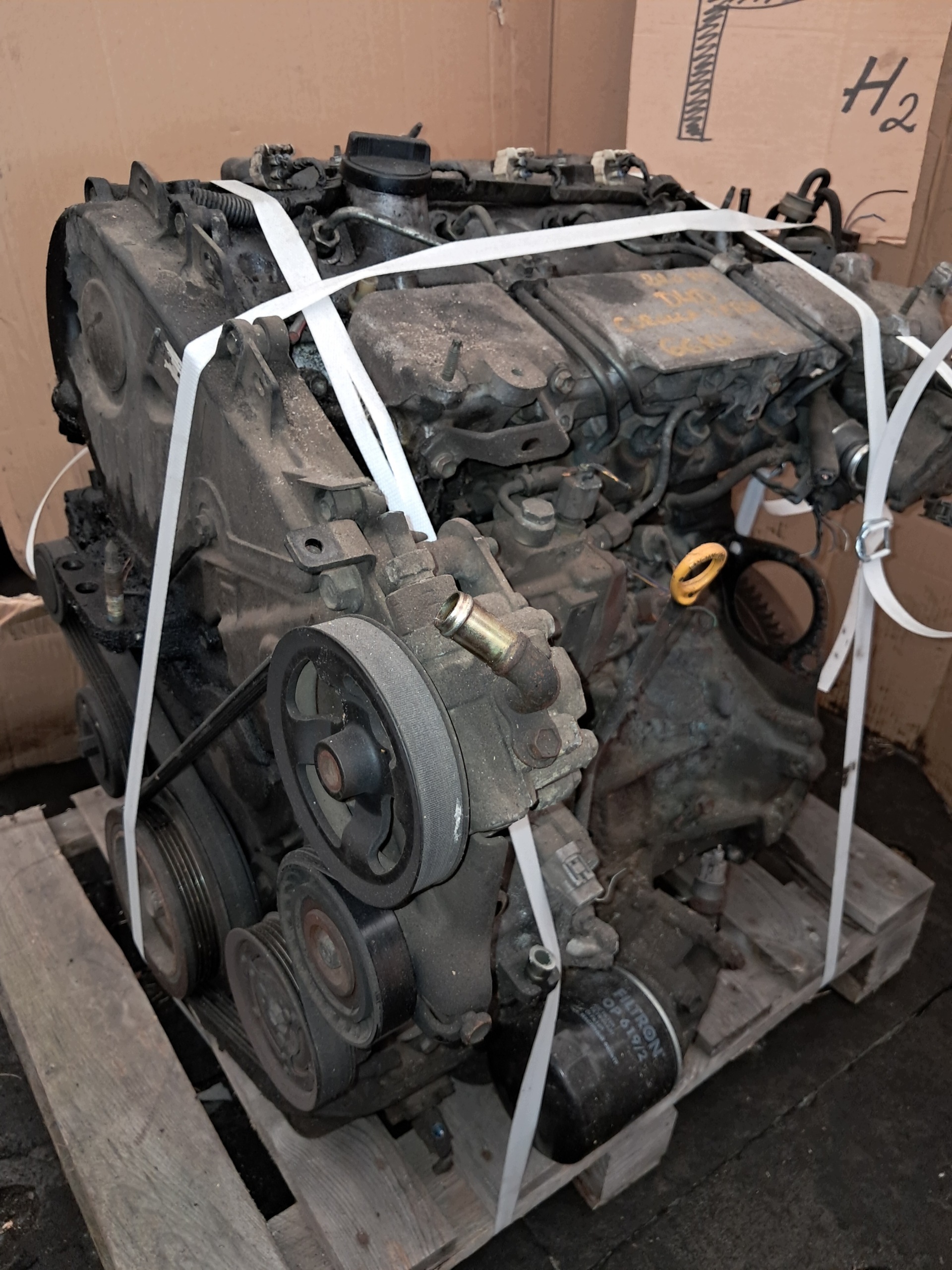 engine complete 2.0 D4D 90KM TOYOTA COROLLA VERSO E120 SPRAWDZONY FILM