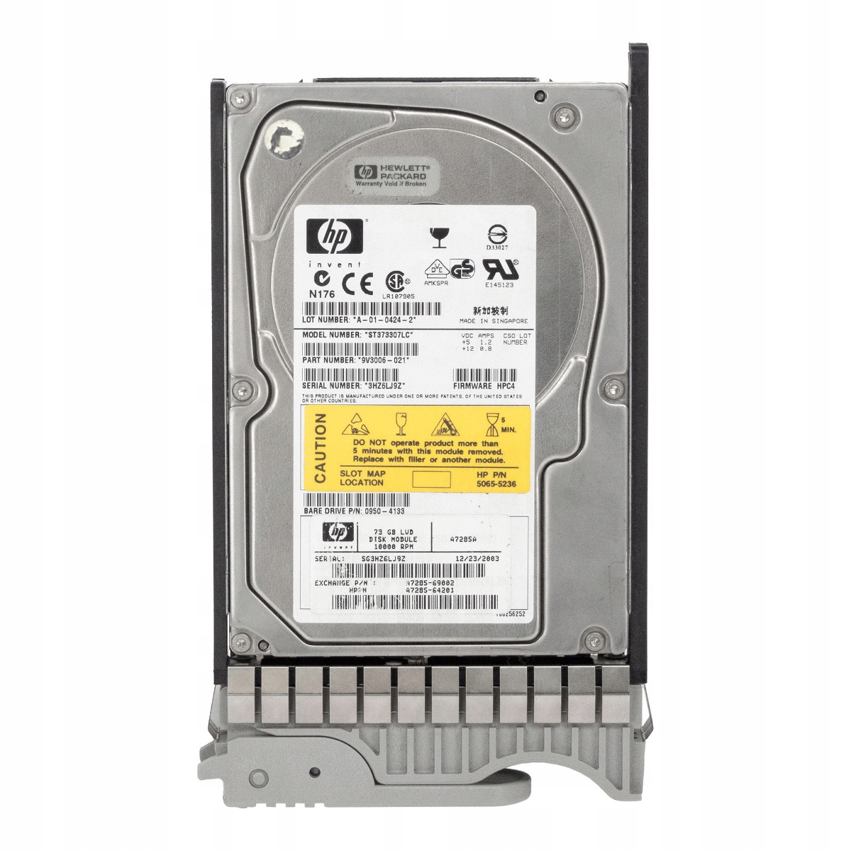 Hp A7285-69002 A7285-64201 73GB 10K Scsi U320 80-pinový 3,5'' ST373307LC