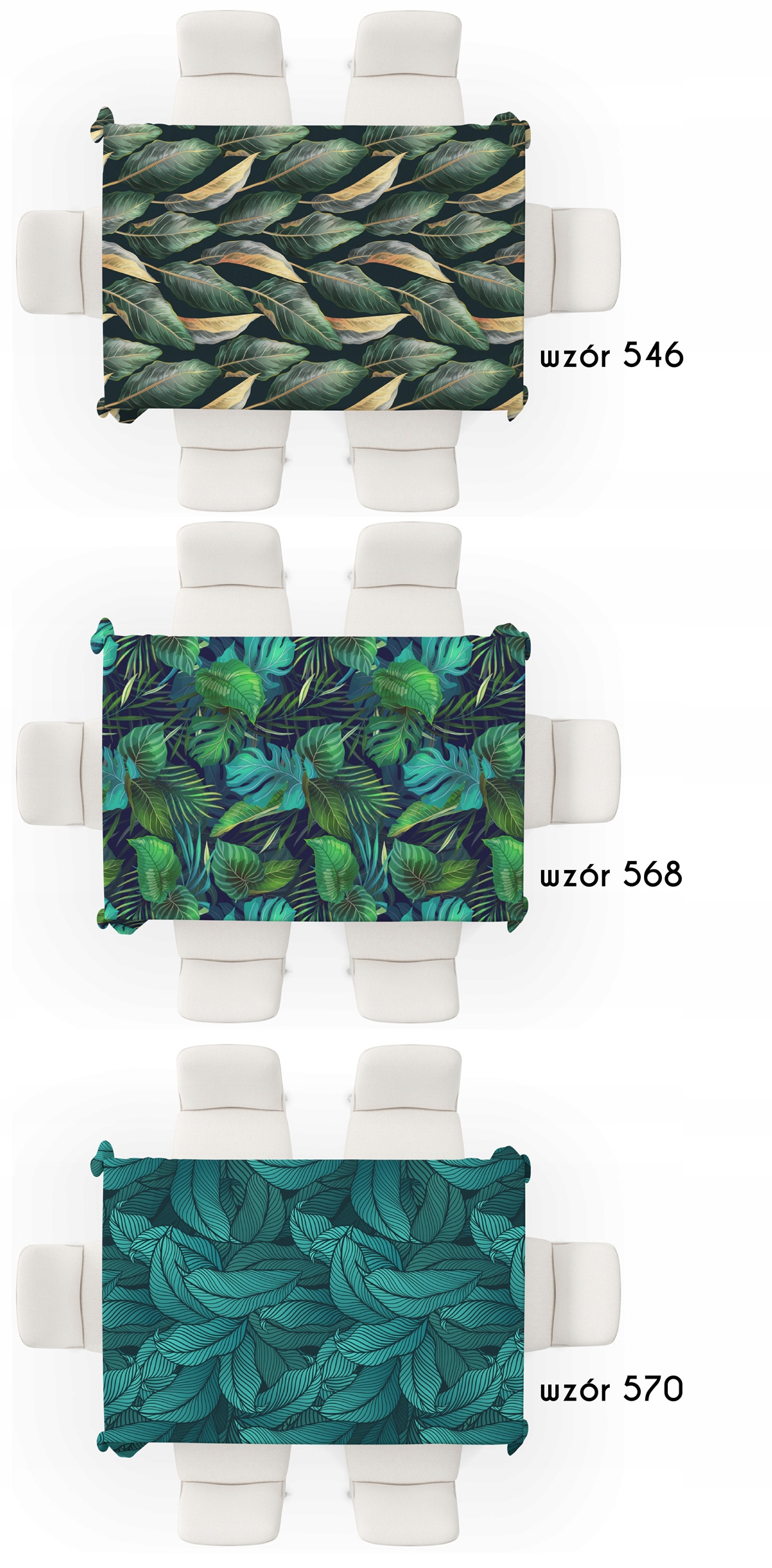 OBRUS PLAMOODPORNY 50 wzorów NA WYMIAR! co 20 cm Wzór dominujący wzory geometryczne inny wzór