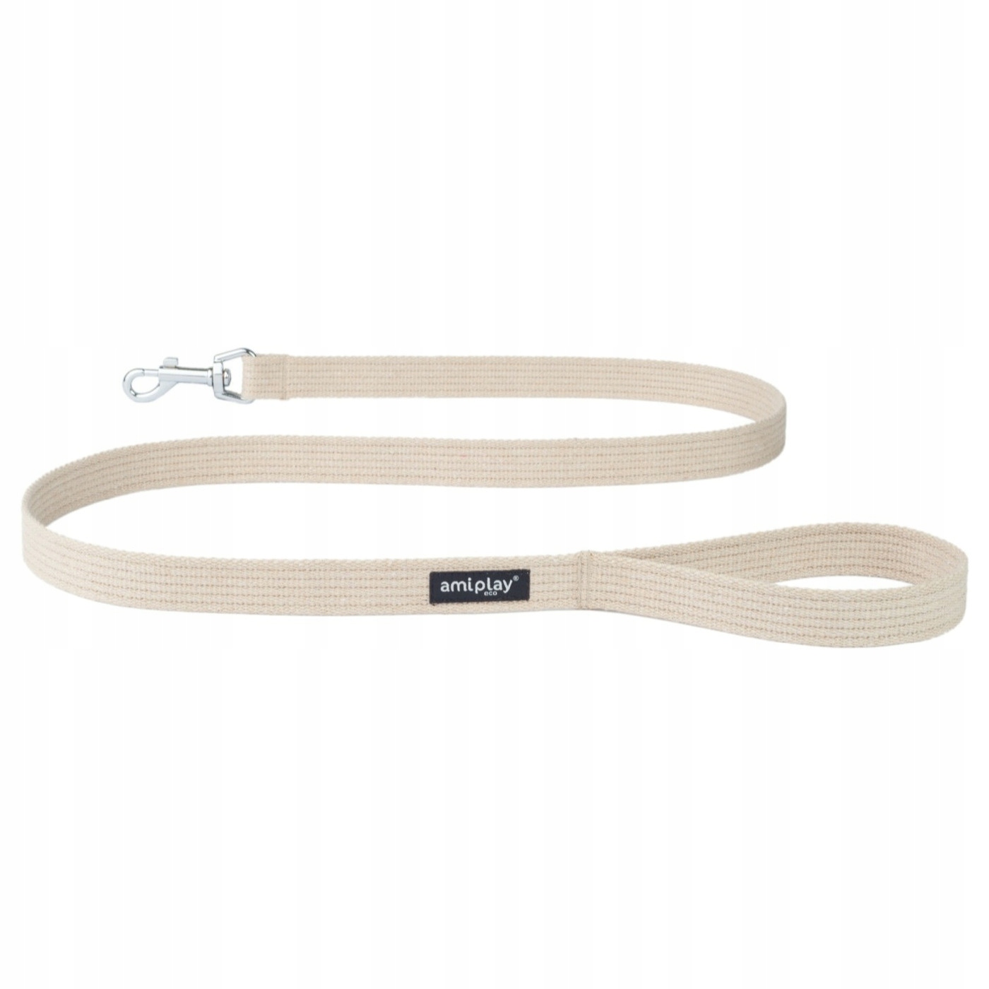 

amiplay Smycz Bawełna Cotton M 140 x 2cm Beżowa