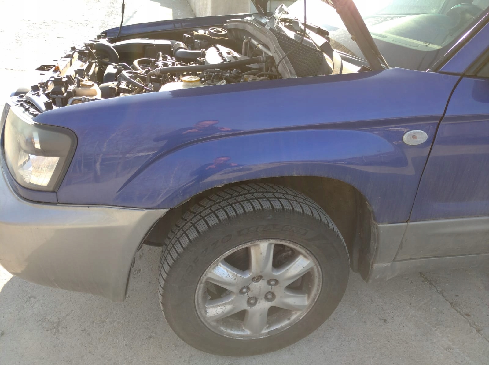 SUBARU FORESTER II SG 02-06 fender left front front graphitic 2C3