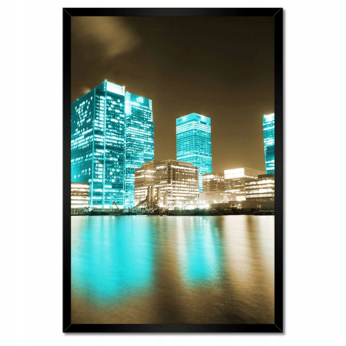 Plakáty v rámu 40x60 Modré mrakodrapy Londýn