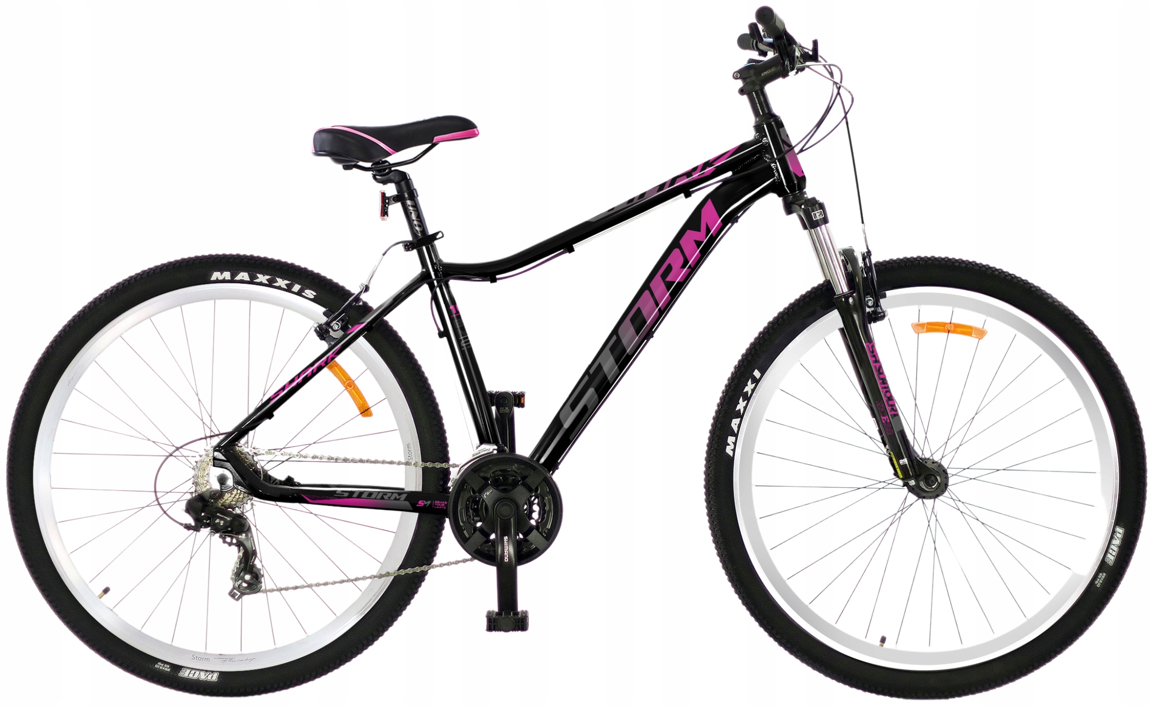 Rower Mtb Storm Shark Lady, 29'', rama 18'', czarny/ fuksja