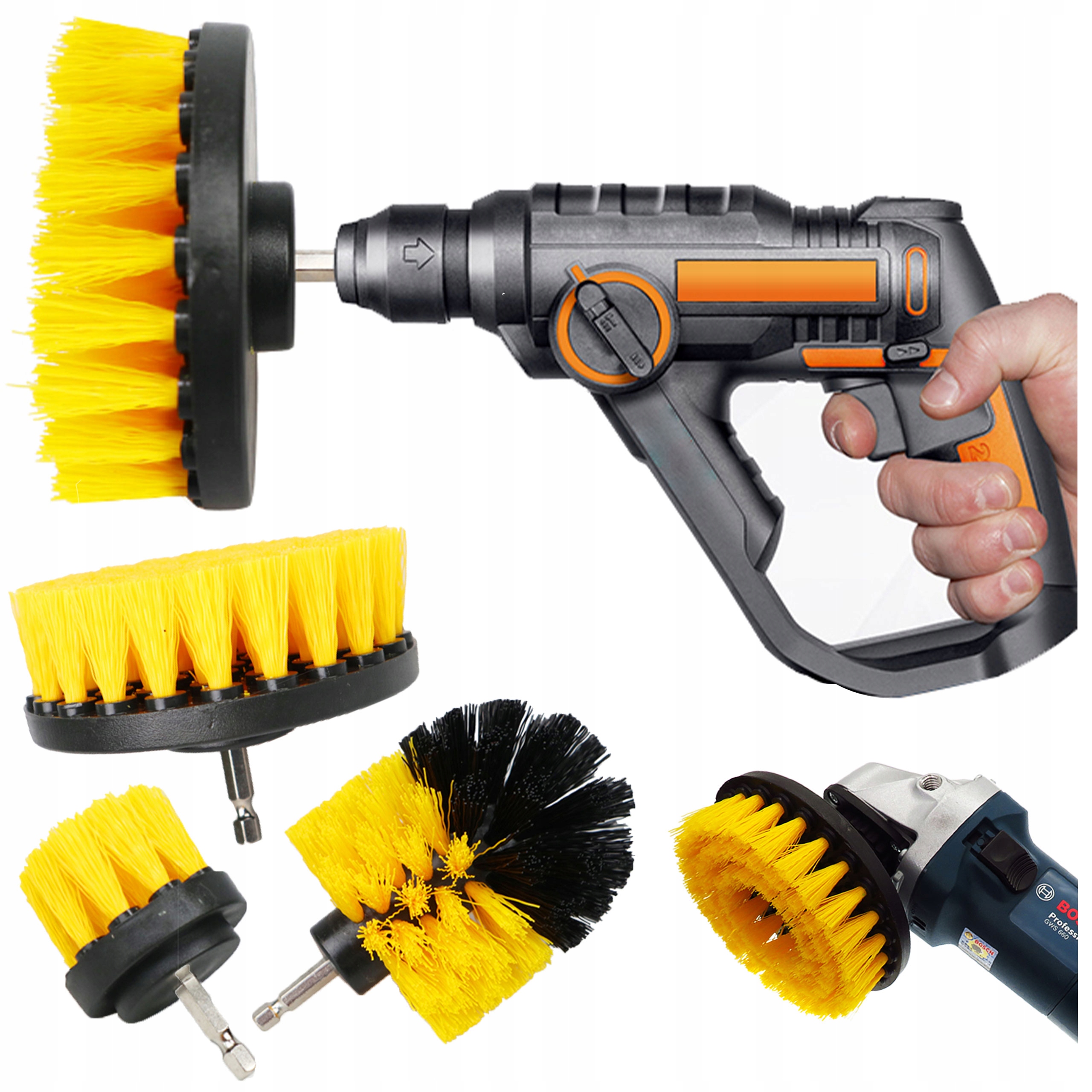 

Szczotki Sprzątające Na Wiertarkę Wkrętarkę 3 Szt