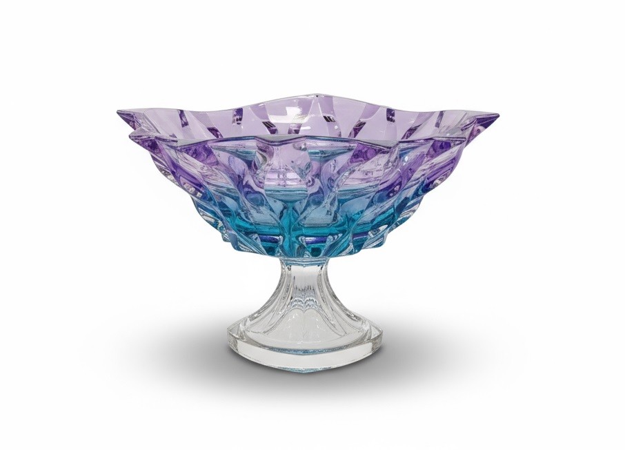 Kryštálová misa na nohe 30,5 cm Samba Gradient Bohemia