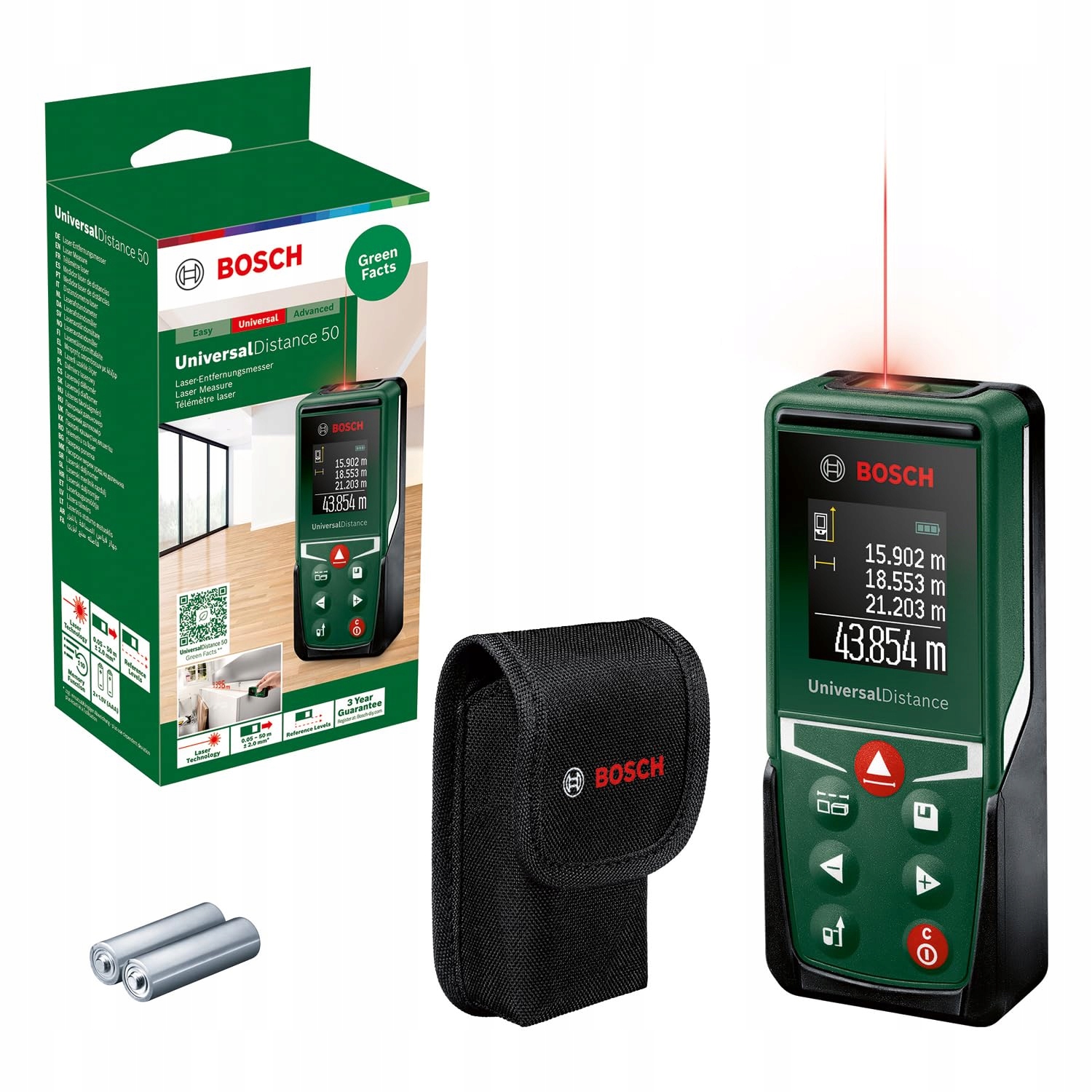 BOSCH Dalmierz Laserowy UniversalDistance 50 Zasięg Do 50m Funkcje Pomiaru — miniatura 2