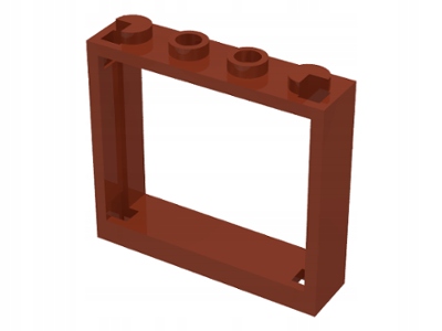 

Lego 60594 Okno Rama Okna 1x4x3 brązowe Nowe (2g)