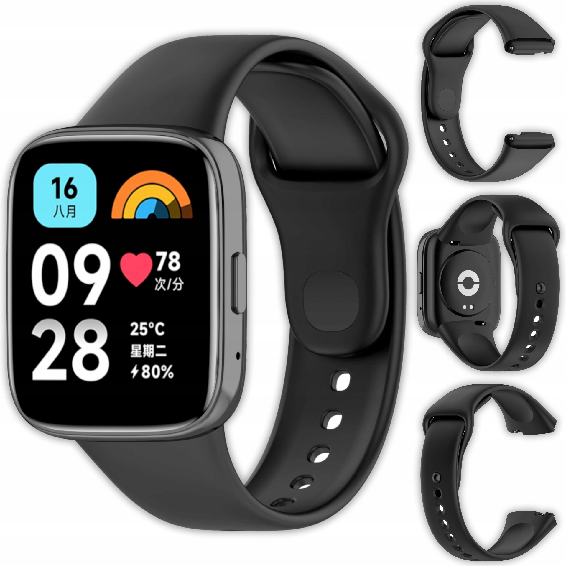 Opaska pasek Vanfone do Xiaomi Redmi Watch 3 Active, czarny