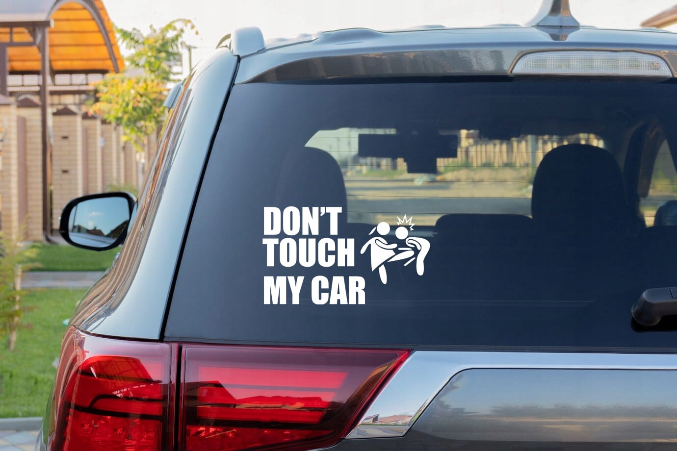DON'T TOUCH MY CAR W02- Naklejka na samochód na auto ODBLASKOWA Producent Inny