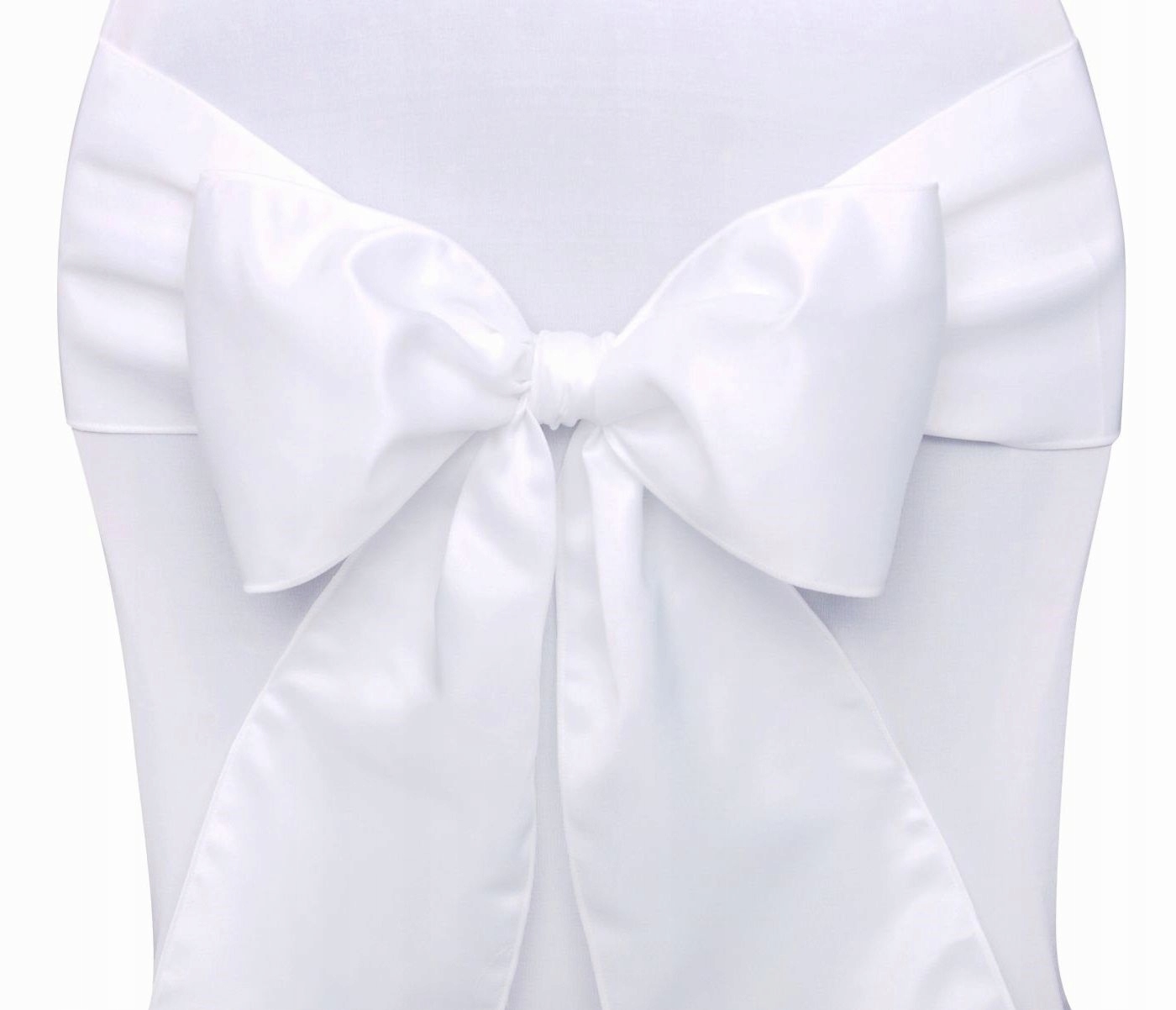 SZARFA KOKARDA NA KRZESŁO satynowa na ślub wesele komunie 1 szt