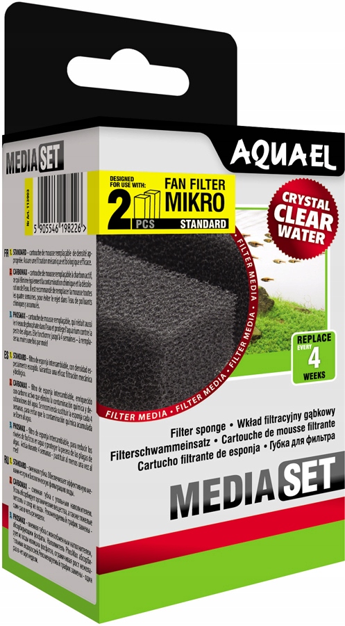 

Aquael Wkład Gąbkowy 2szt Gąbka do Fan Mikro Plus