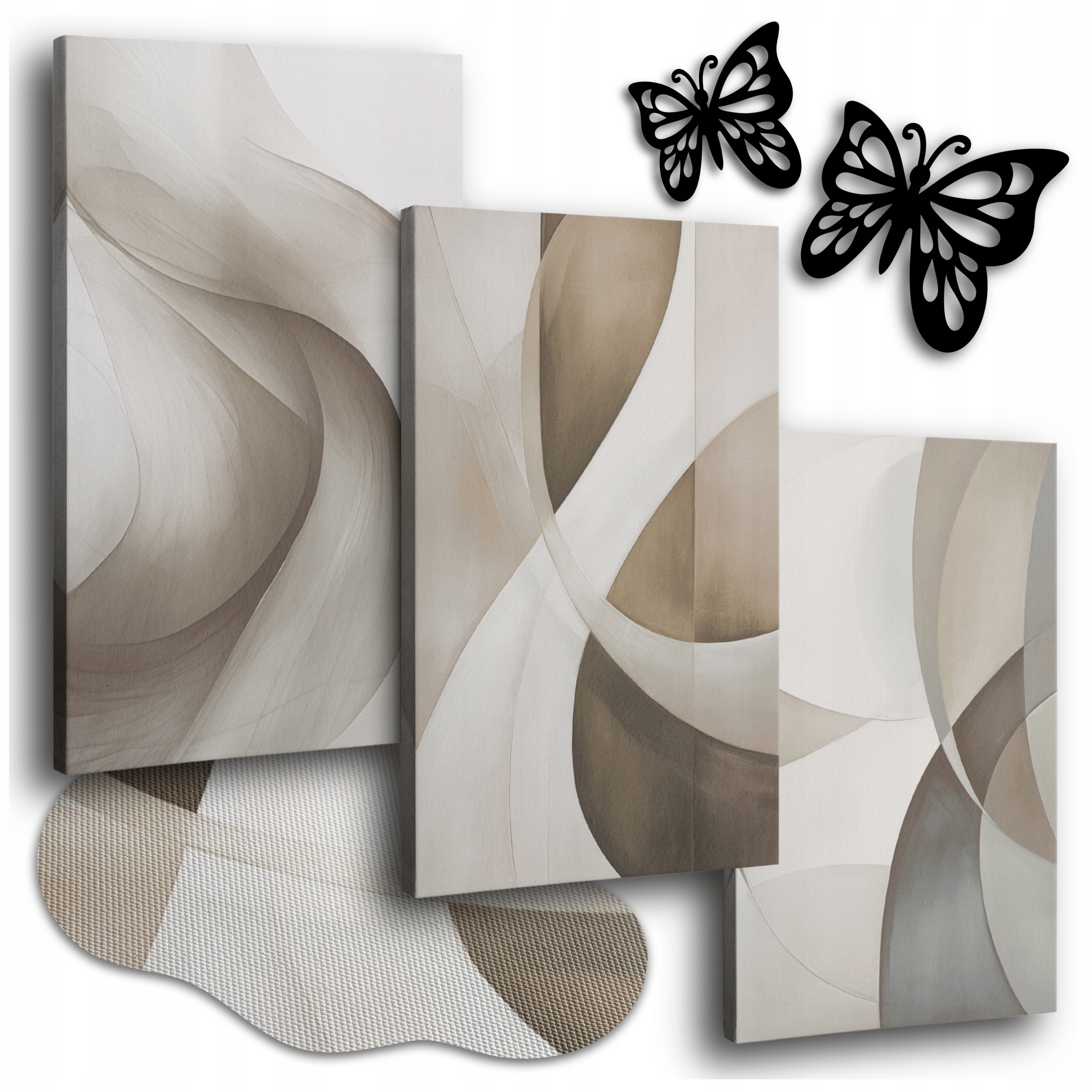 Obraz Na Plátne Abstrakcia 150 x 70 cm Obrazy Do Obývačky Na Stenu Tryptyk 3x