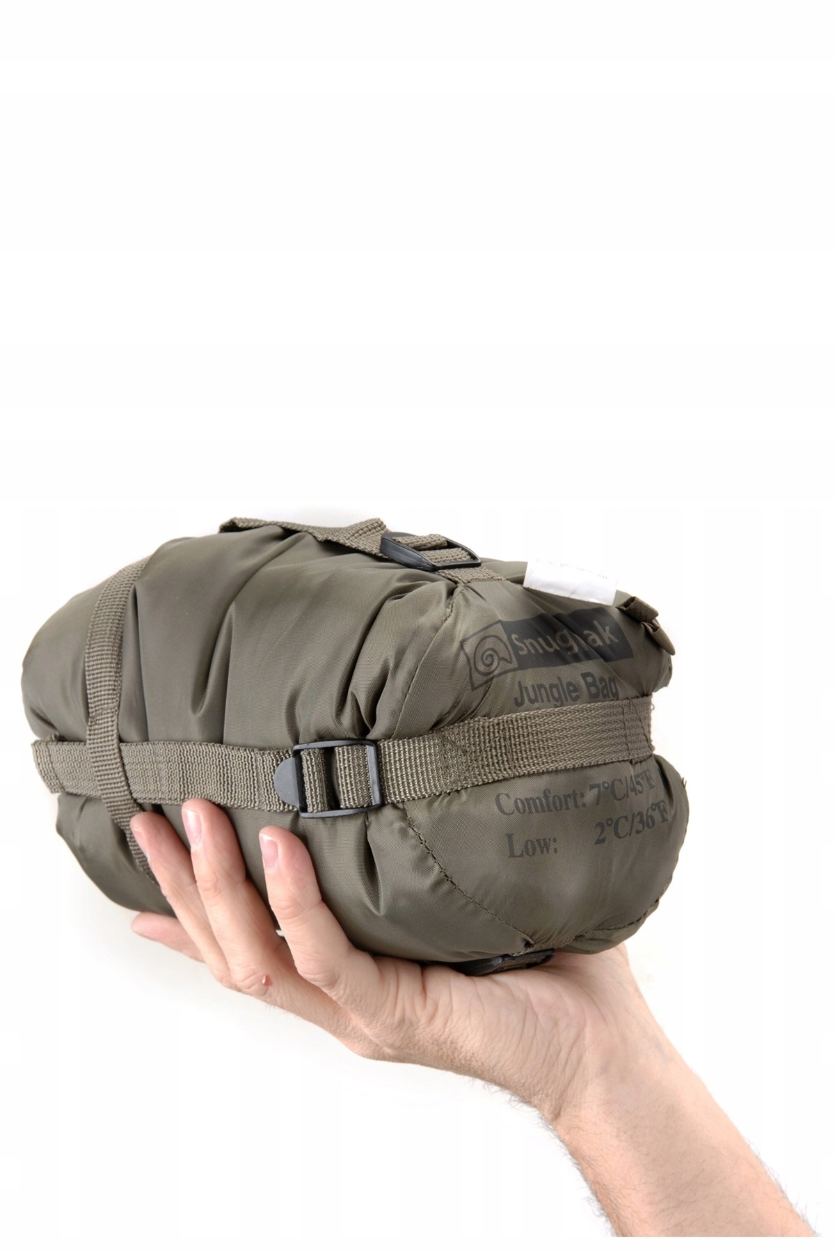 Lekki Śpiwór Jungle bag olive Snugpak prawy zamek Rz 900g z moskitierą