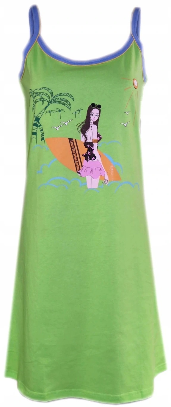 

Koszula nocna dziewczęca na ramiączkach 158-164