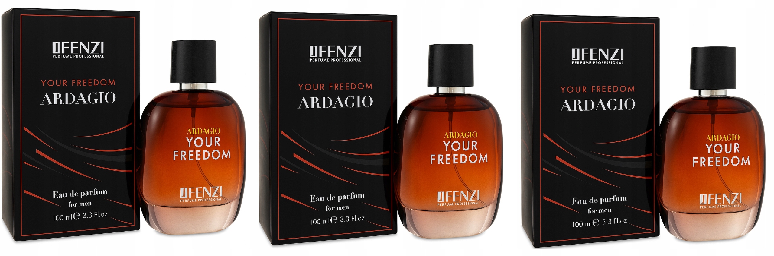 JFenzi Ardagio Your Freedom For Men 3x100 ml parfémovaná voda