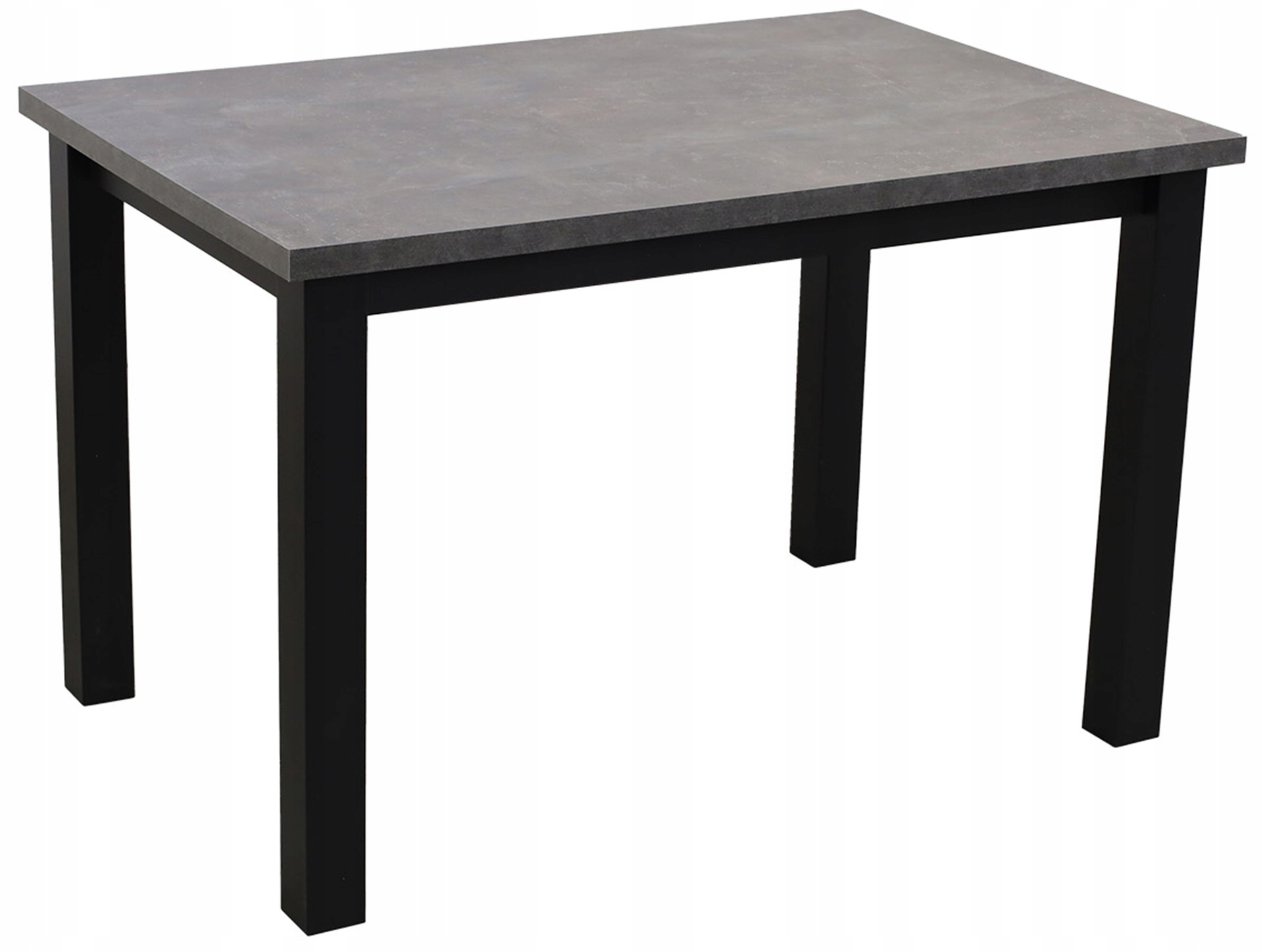 Kuchyňský stůl do jídelny a obývacího pokoje obdélníkový Lap 120x80 Černá/Betonová barva