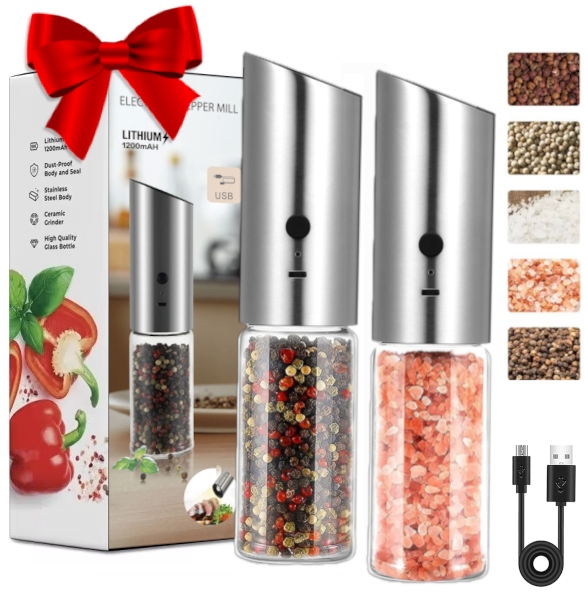 Prémiový Automatický Inteligentní Elektrický Mlýnek Na Koření – Nabíjecí Usb-c