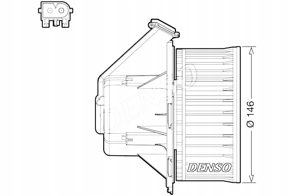 Denso DEA17032 вентилятор внутренний