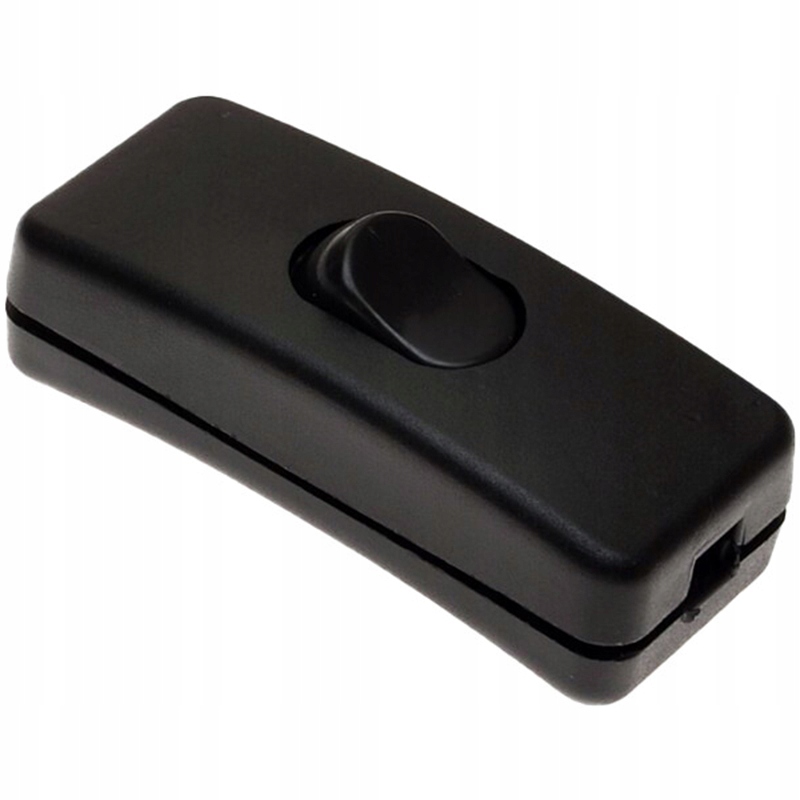 Włącznik kołyskowy na przewód zatrzaskowy czarny Typ przełącznika kołyskowy (Rocker)