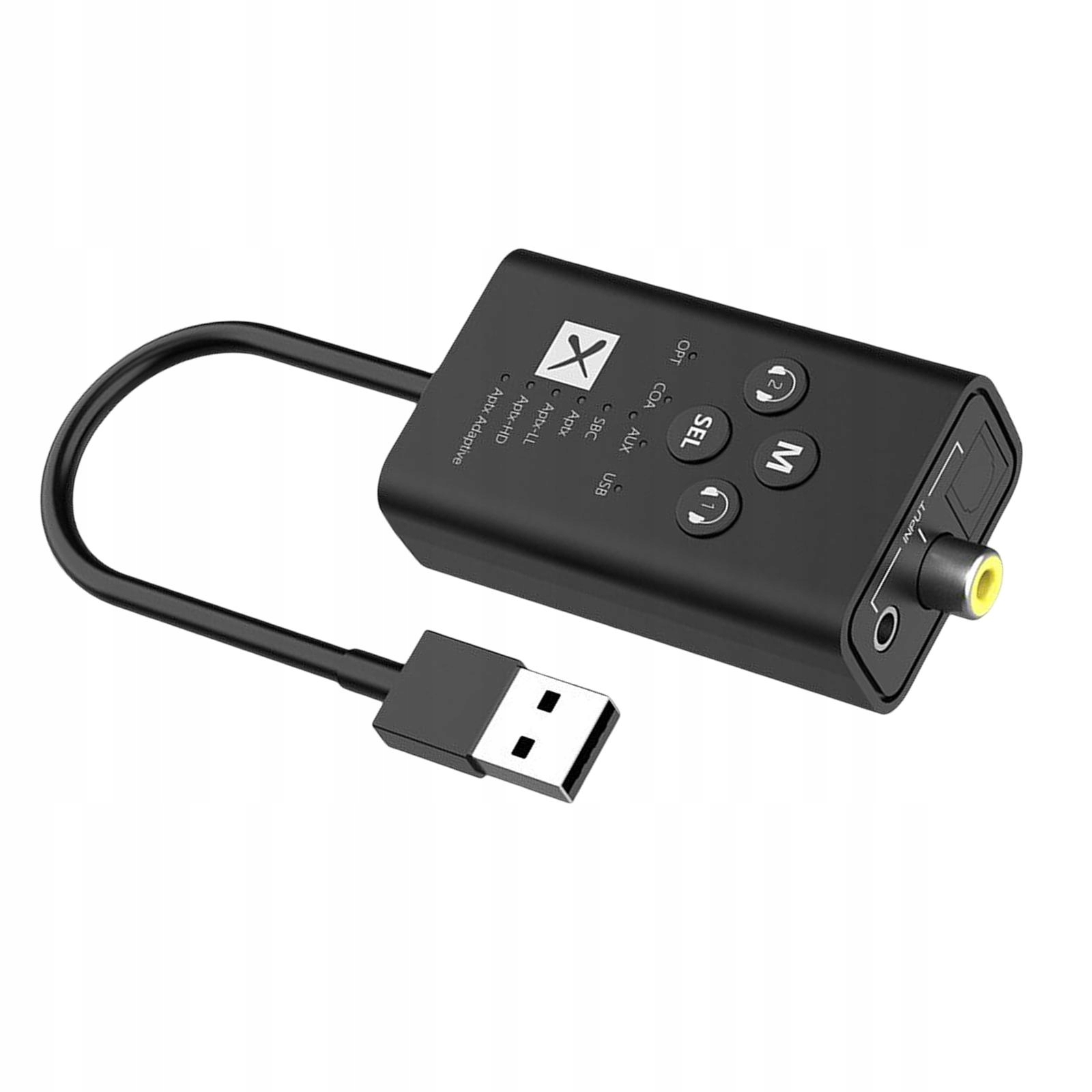 Przenośny adapter audio w wersji 5.2, paruje 2