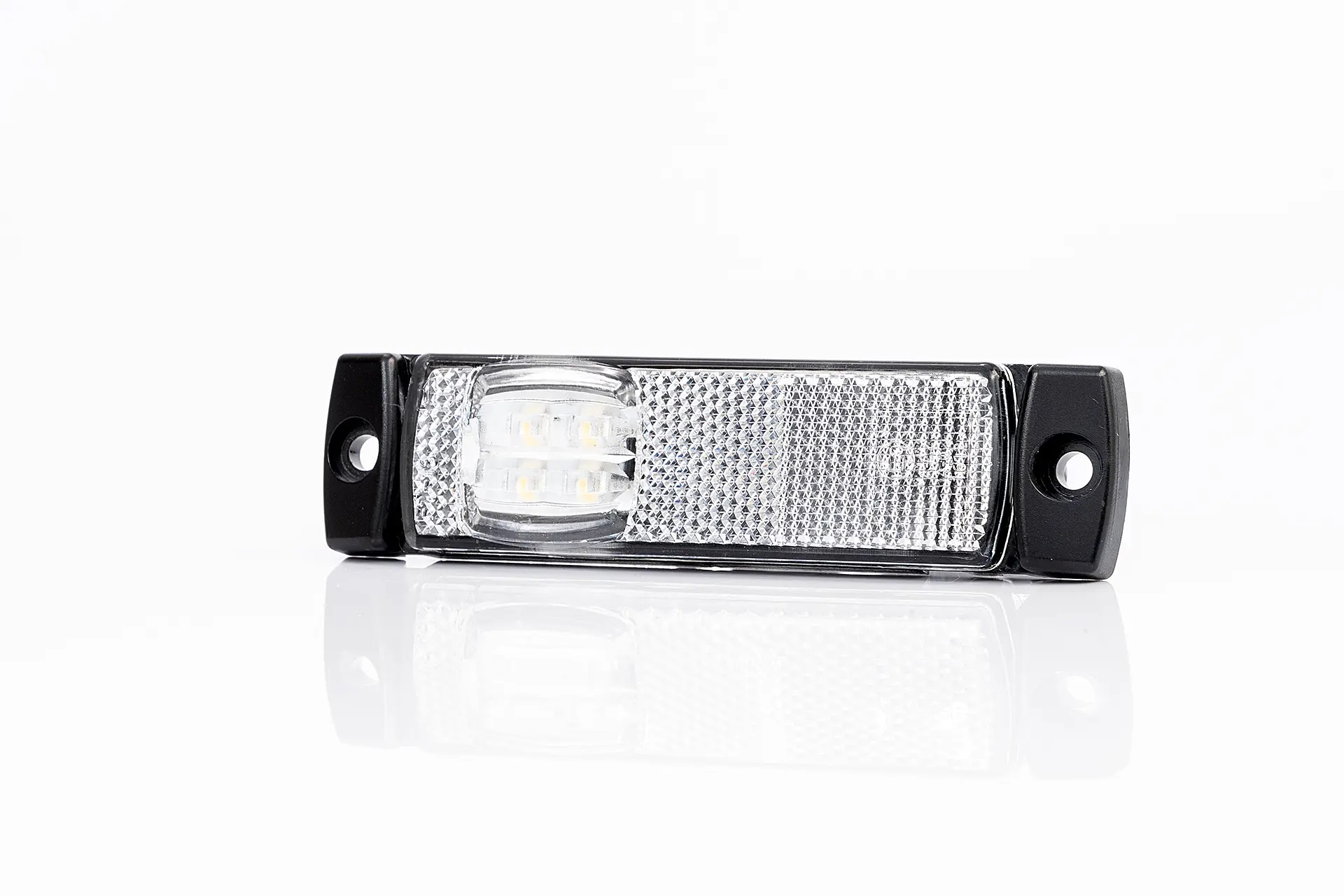 LAMPA LAMPKA OBRYSOWA DIODOWA LED 12/24V BIAŁA Strona zabudowy uniwersalne