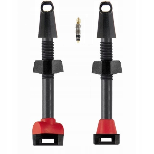 Wentyle bezdętkowe tubeless Barbieri Carbonaria 55mm presta 2 sztuki