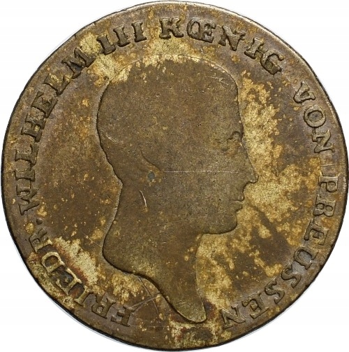 49. Prusy, 1/6 talara 1817 B, Fryderyk Wilhelm III