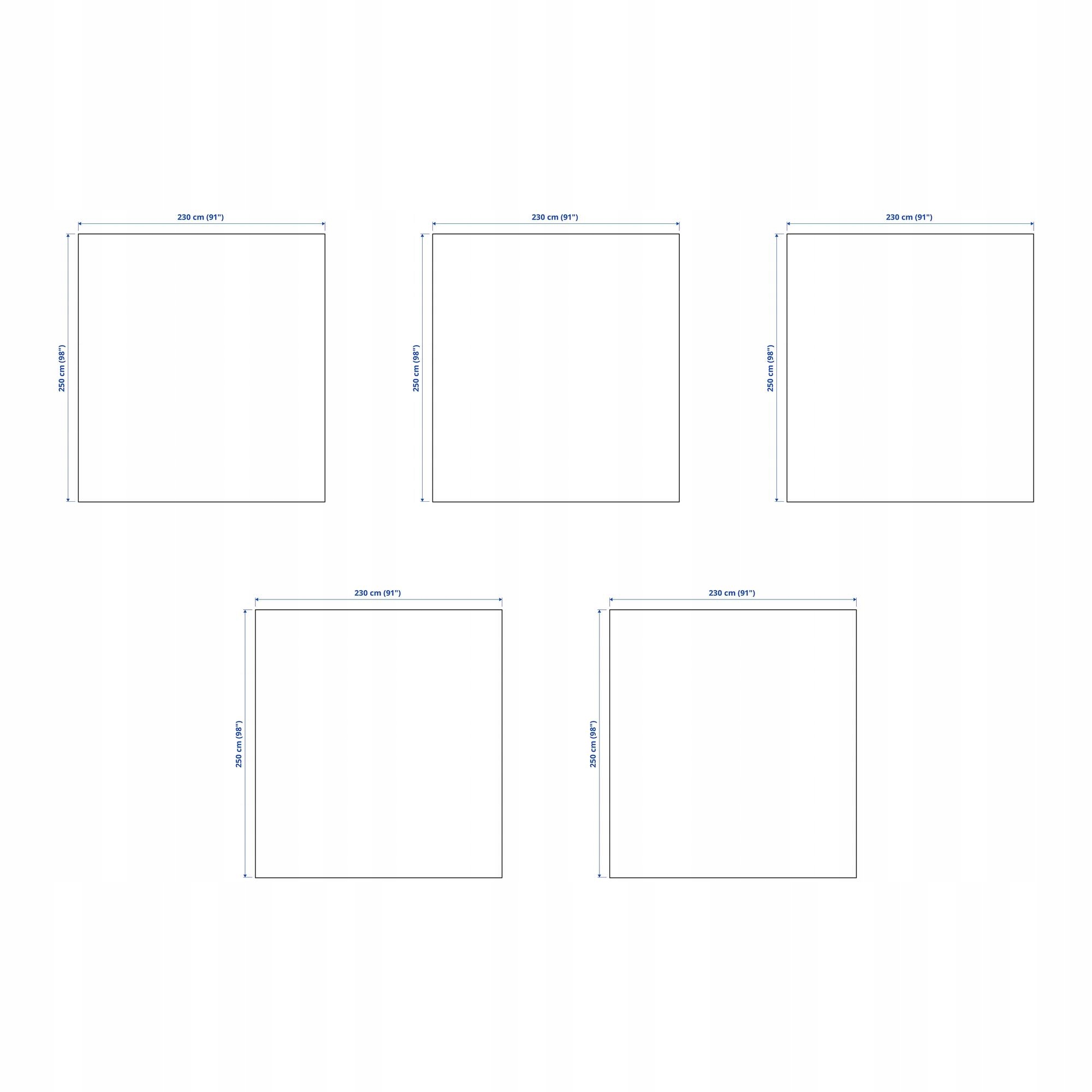 5 ks Přehoz Indira 230x250 cm Bavlna Přírodní Ekologická