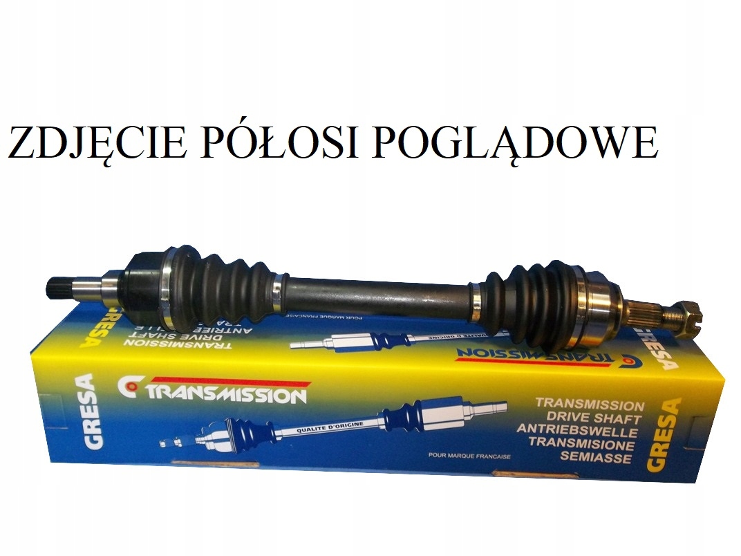 PÓŁOŚ NAPĘDOWA C JUMPER III 2.0HDI LEWA 1614305480 Producent części GRESA