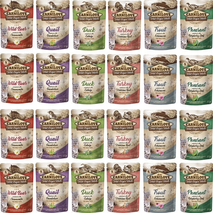 Carnilove Cat Zestaw Mix Smaków Dla Kota 24x 85g