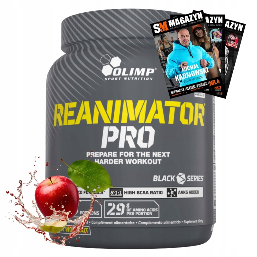 Olimp Reanimator Pro 1425 g Aakg Bcaa Taurin Sacharidy Masa Svaly