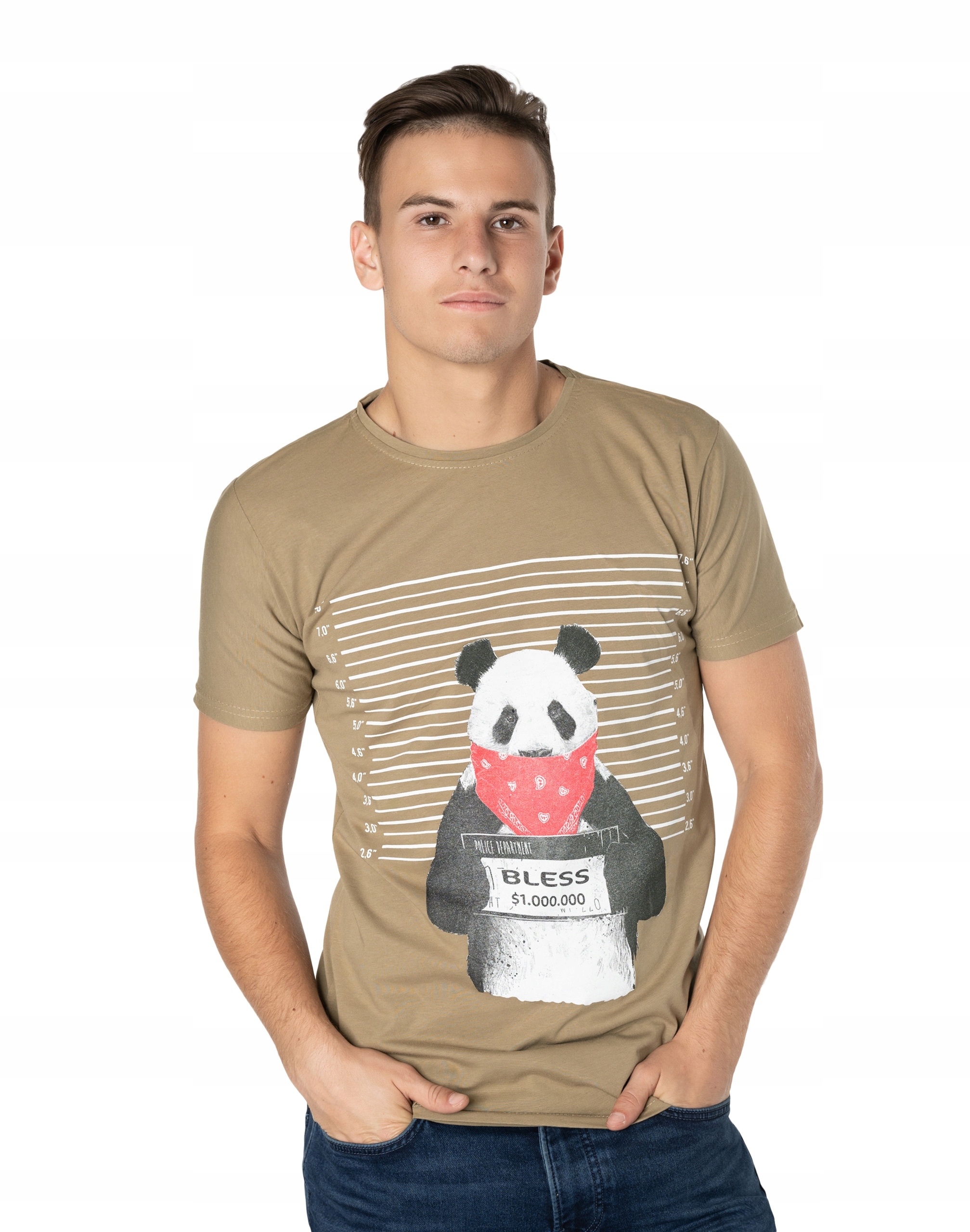 

Koszulka Podkoszulek T-shirt Męski Shirt KM29-3 L