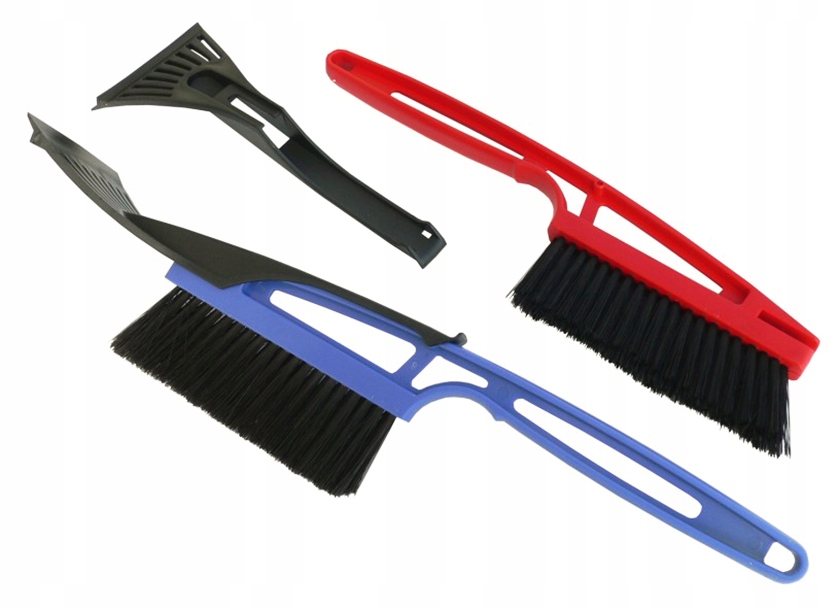 SKROBACZKA SAMOCHODOWA DO SZYB Z MIOTEŁKĄ MIOTŁĄ