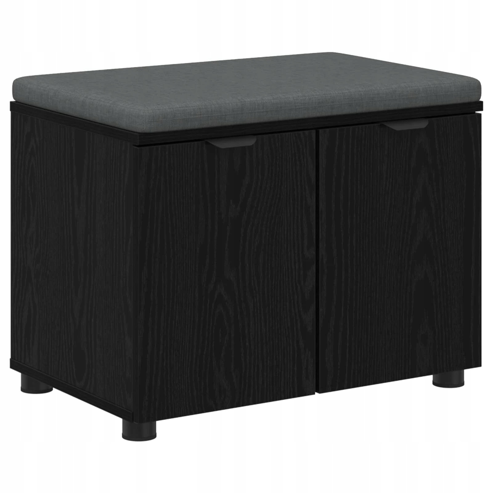 vidaXL Chodbičková lavice s polštářem Černý Dub 60 x 38 x 46 cm