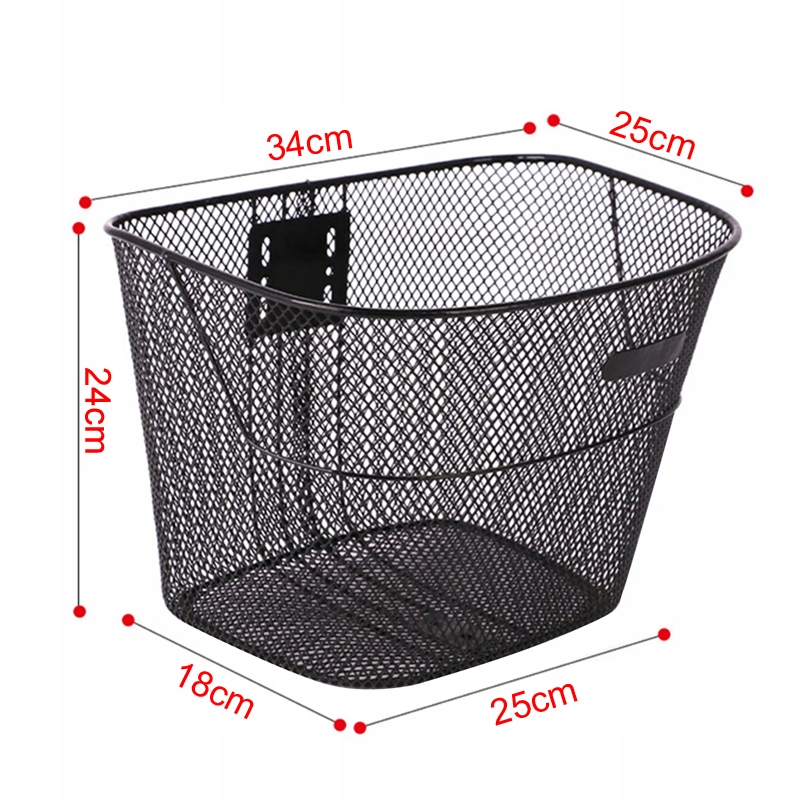 DUŻY KOSZYK NA ROWER KOSZ ROWEROWY METALOWY NA KIEROWNICĘ UCHWYT CLICK Przeznaczenie bagażowy