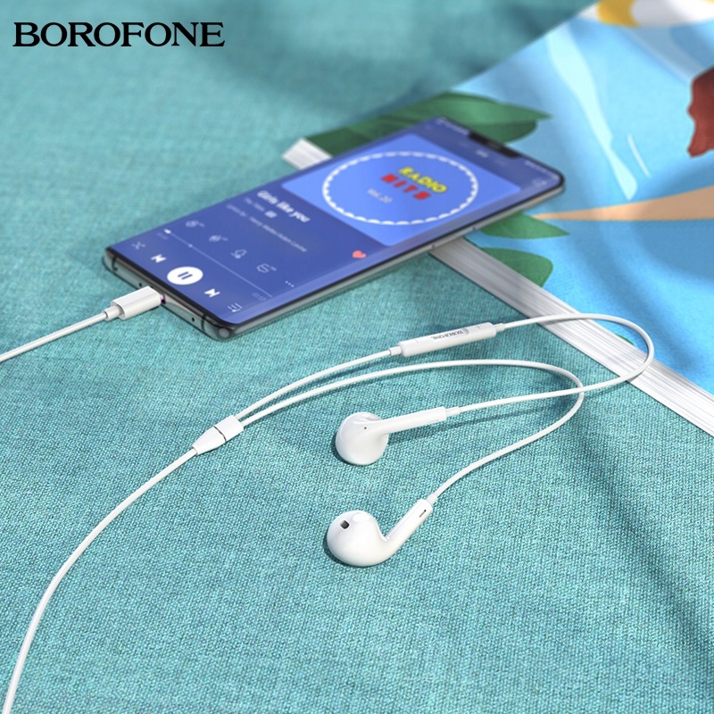 SŁUCHAWKI USB TYP TYPU C USB-C TYPE-C CYFROWE KABLOWE PRZEWODOWE SPORTOWE Kolor biały