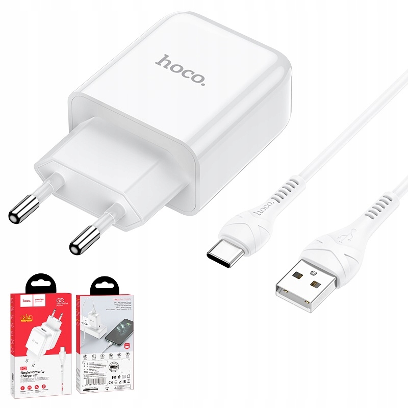 

hoco N2 Ładowarka sieciowa 2.1A kabel Usb Type-C