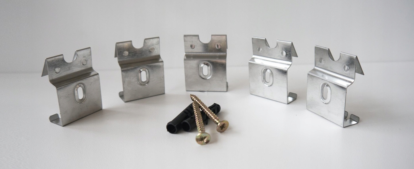 KLIPS MONTAŻOWY LISTWA PRZYPODŁOGOWA BIAŁA KLAMRA MOCUJĄCA Marka Golddoor