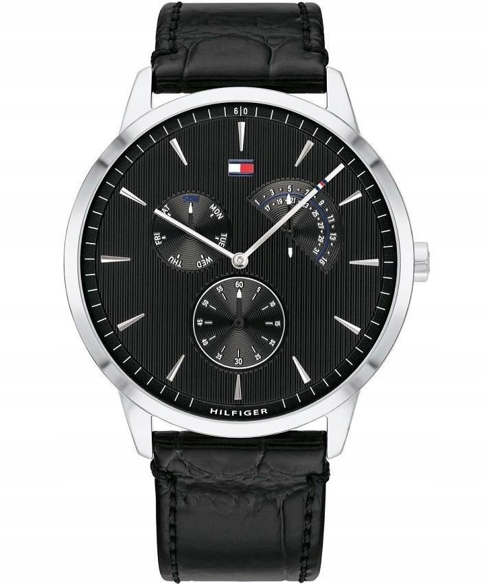 Pánské Hodinky Tommy Hilfiger 1710391 Kožený Řemínek Box Na Den Chlapců
