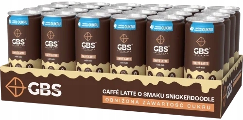 Gbs Caffe Latte smak Snickerdoodle Ciasteczko Cynamonowe napój zgrzewka