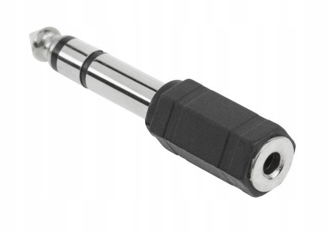 

Przejściówka Duży Jack 6,5 wtyk Mały Jack 3,5 gn