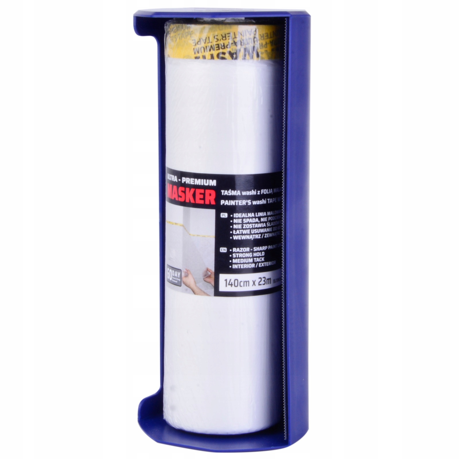 BLUE DOLPHIN FOLIA MALARSKA Z TAŚMĄ WASHI 140CM