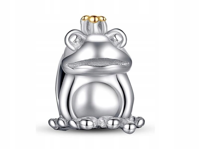 

Srebrny Koralik Charms Beads Zaklęta Żabka Żaba