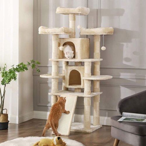 Levně Škrabadlo Aura XL, kremové, 60x55x172 cm