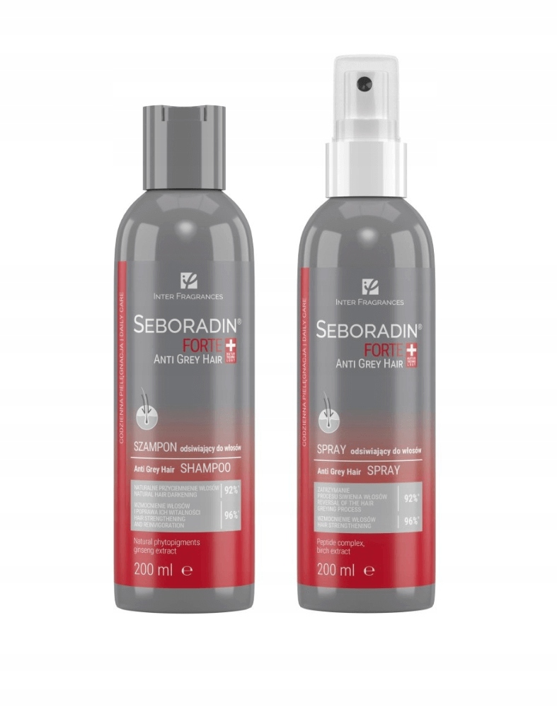 Zestaw odsiwiający włosy przeciw siwiźnie Seboradin Anti Grey Hair